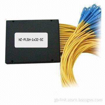 GB-FBT Fiber Splitters, 1 x N, 2 x N Module, 1310/1490/1550nm Wavelength, Up to 64 Outputs